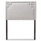 Baxton Studio Geneva Modern Grayish Beige Upholstered Twin Size Headboard 125-6987 - alternate 1